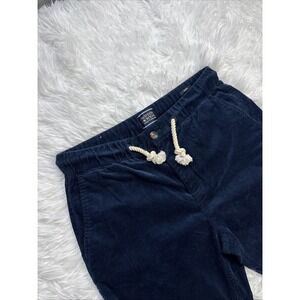 SCOTCH & SODA Men Corduroy Pants Blue Nautical Sailing Rope‎ Tie Navy Blue Small
